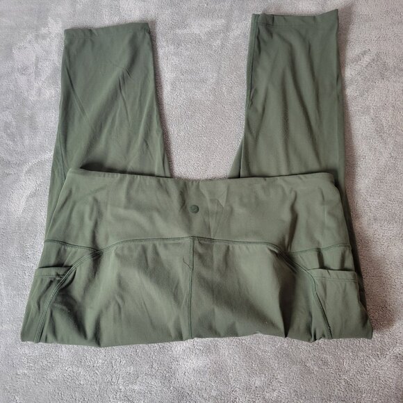 Baleaf Womens Pants 2XL Plus Leggings Capri Pull On Green Activewear GRE8XE - Picture 5 of 8